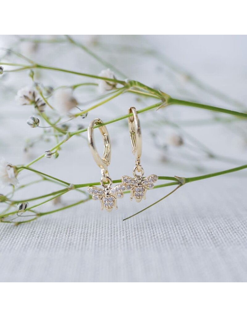 Glee Jewelry Bee Shiny Hoop Earrings by Glee