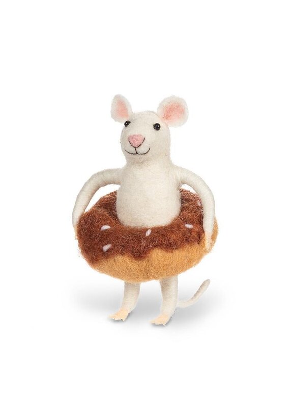Abbott Collection Felted Wool Donut Mouse