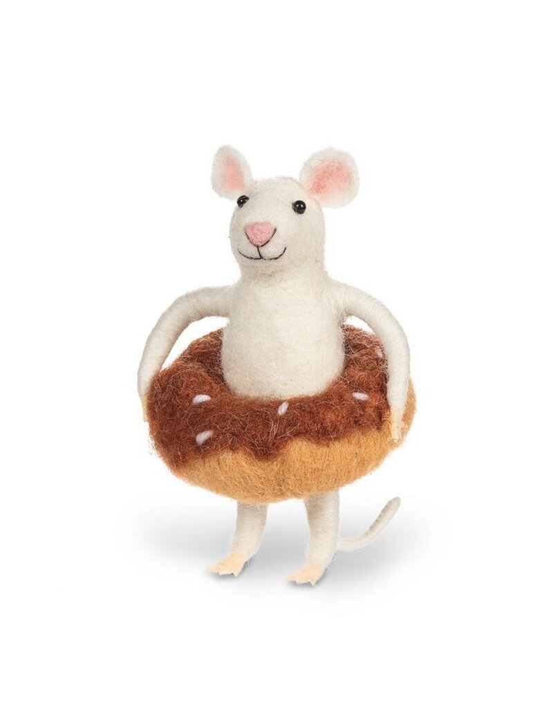 Abbott Collection Felted Wool Donut Mouse