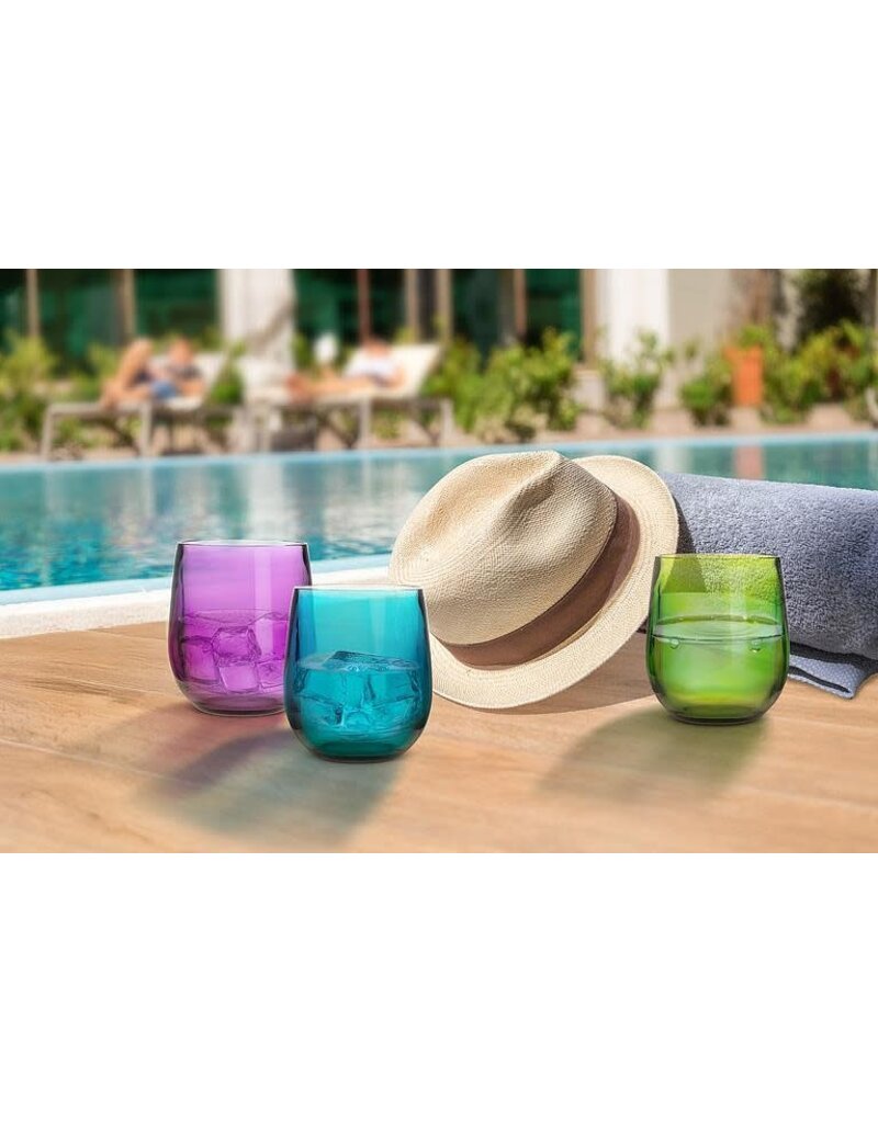 Abbott Collection Turquoise Acrylic Tumbler | Jewel-Tone, Durable, Party & Picnic-Ready Drinkware