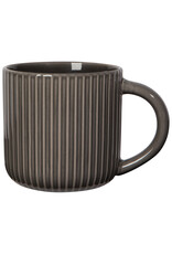 Danica 22oz Stoneware Fluted Mug – Forest Shadow | Large, Modern Green/Grey Mug