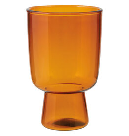 Danica Amber Pedestal Glass | 11oz