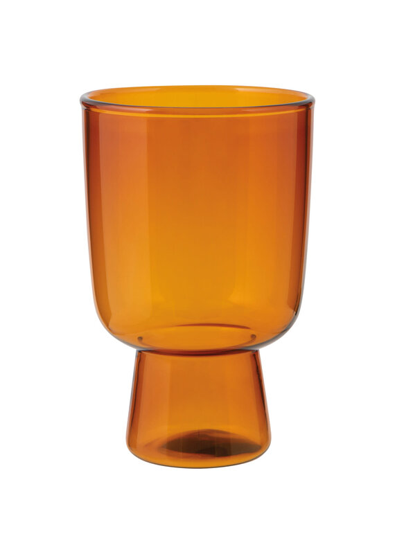 Danica Amber Pedestal Glass | 11oz