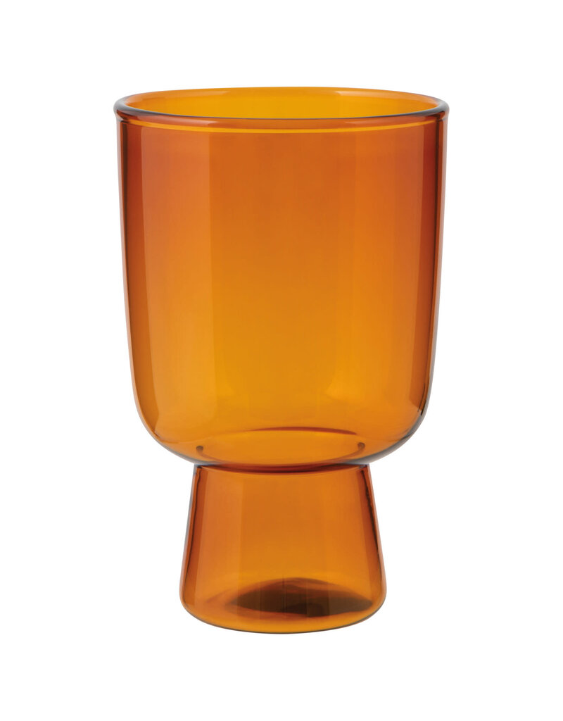 Danica Amber Pedestal Glass | 11oz