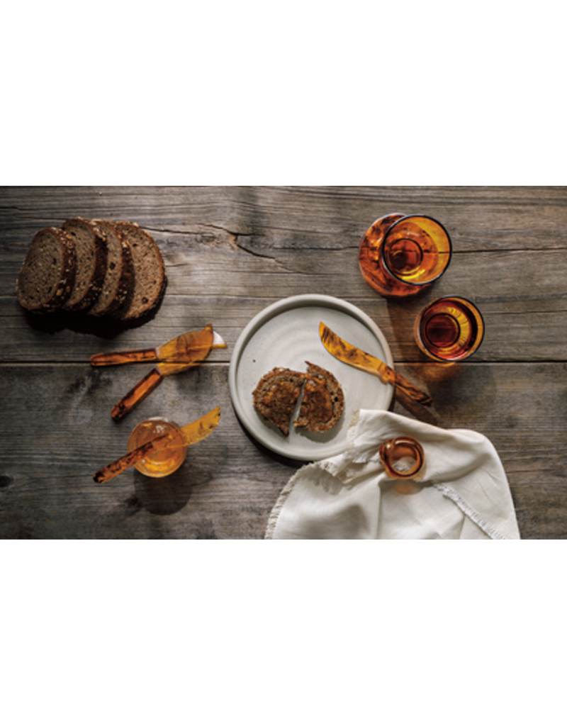 Danica Amber Pedestal Glass | 11oz