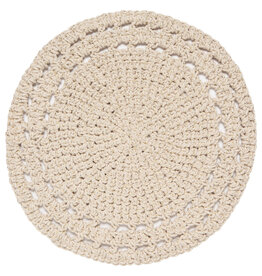 Danica Hand Knotted Cotton Placemat with Gold