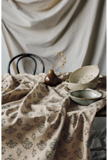 Danica Ivory Stoneware Fruit Bowl | 9" Ceramic Kitchen Colander, Prep & Serve