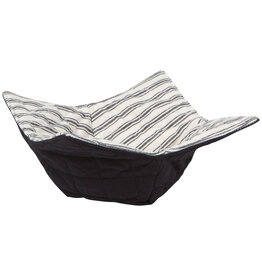 Danica Ticking Stripe Bowl Cozy | Quilted, Microwave Safe, 100% Cotton, Reversible