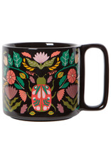 Danica Amulet Midi Studio Mug | Scarab Design, 11oz Stoneware, Dishwasher & Microwave Safe