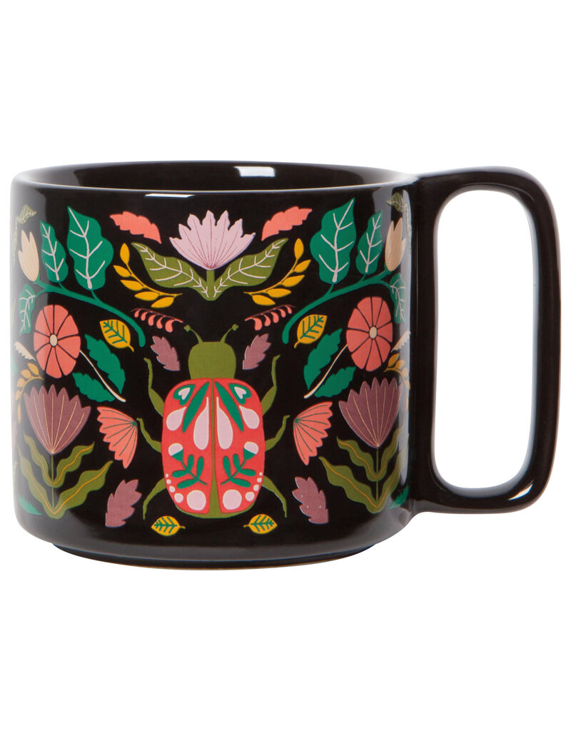 Danica Amulet Midi Studio Mug | Scarab Design, 11oz Stoneware, Dishwasher & Microwave Safe