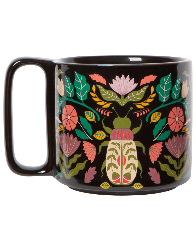 Danica Amulet Midi Studio Mug | Scarab Design, 11oz Stoneware, Dishwasher & Microwave Safe