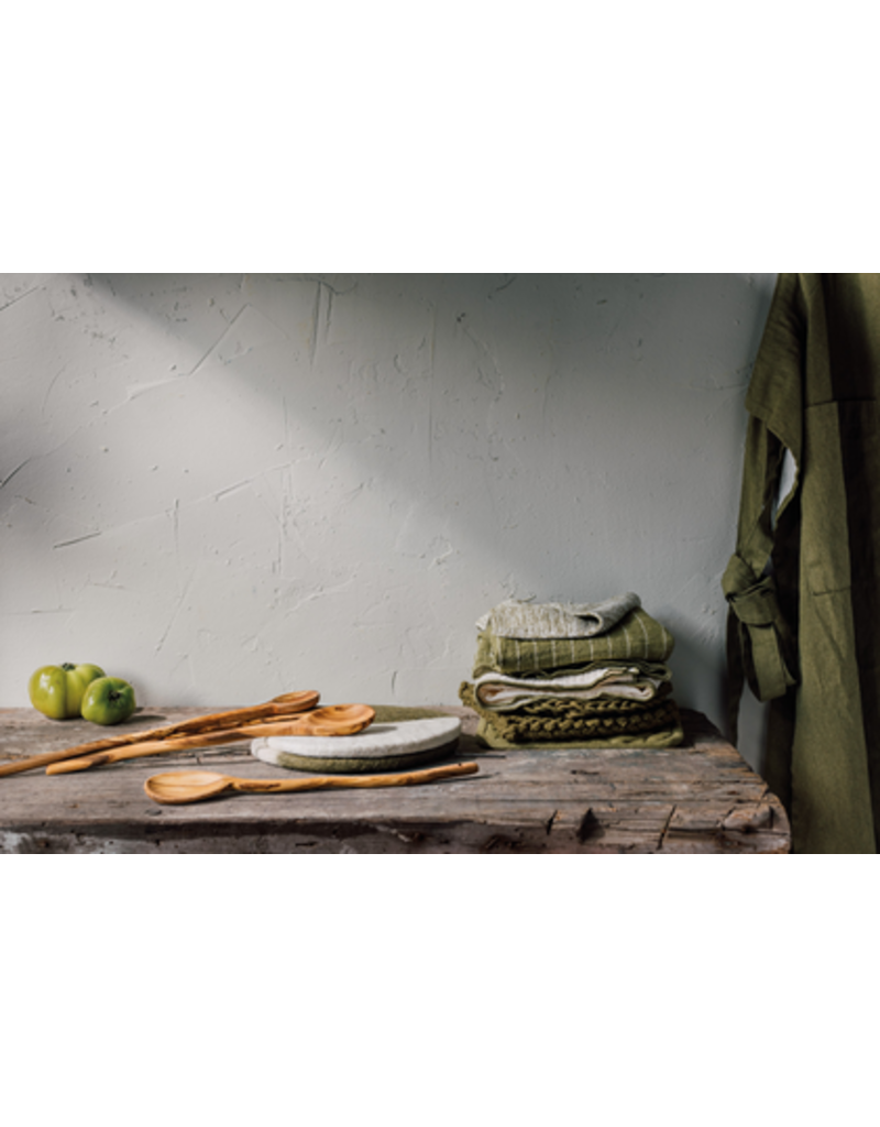 Danica Olive Knotted Trivet – Handmade Cotton Hot Pad