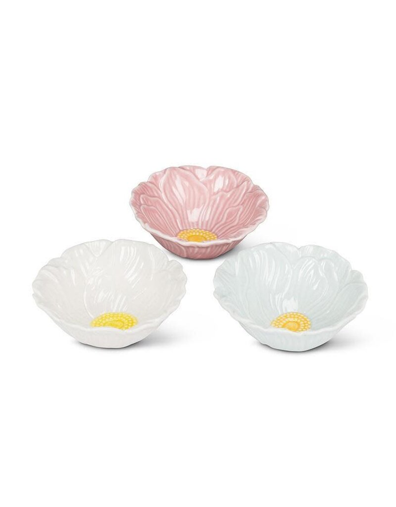 Abbott Collection Small Pink Porcelain Dish – Ceramic Flower Trinket Tray | Blush Vanity Decor