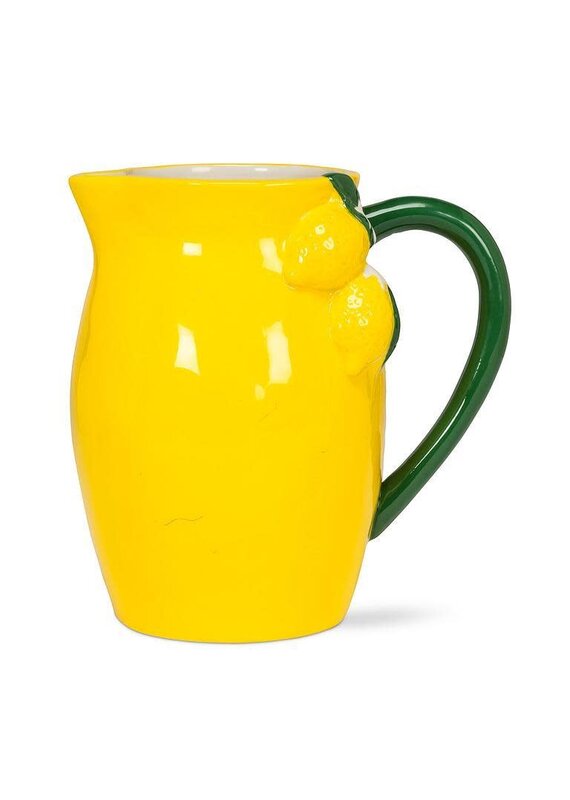 Abbott Collection Ceramic Lemon Pitcher – Citrus-Inspired Jug | Bright Tableware & Vase