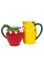 Abbott Collection Ceramic Lemon Pitcher – Citrus-Inspired Jug | Bright Tableware & Vase