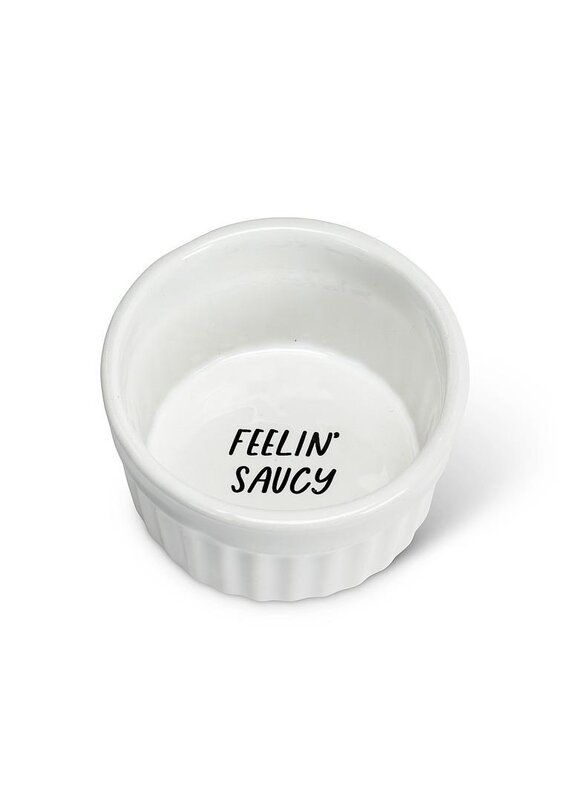 Abbott Collection Feelin' Saucy Ramekin – Fun Sauce Dish | Cheeky Condiment Bowl