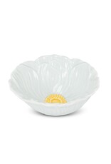 Abbott Collection Small Soft Blue Floral Dish – Ceramic Petal Trinket Tray | Serene Vanity Decor