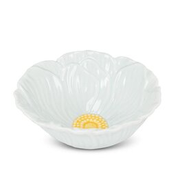 Abbott Collection Small Soft Blue Floral Dish – Ceramic Petal Trinket Tray | Serene Vanity Decor