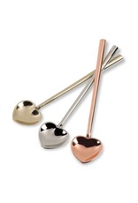 Gold Heart Spoon – Small Heart-Shaped Stainless Steel Spoon | Elegant Entertaining
