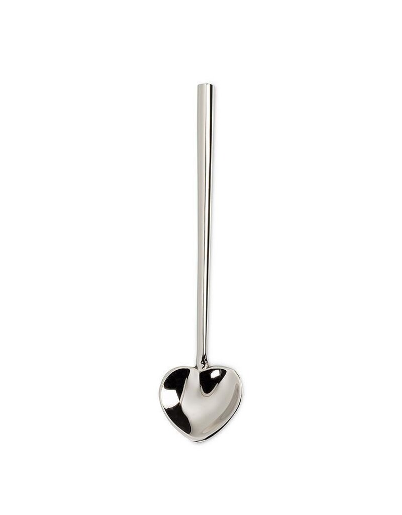 Silver Heart Spoon – Small Heart-Shaped Stainless Steel Spoon | Elegant Entertaining