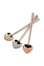 Silver Heart Spoon – Small Heart-Shaped Stainless Steel Spoon | Elegant Entertaining