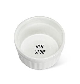 Abbott Collection Hot Stuff Ceramic Ramekin – Fun Sauce Dish | Cheeky Condiment Bowl