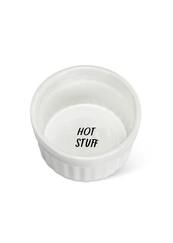 Abbott Collection Hot Stuff Ceramic Ramekin – Fun Sauce Dish | Cheeky Condiment Bowl