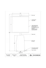 Renwil Vinca Table Lamp – Realistic Wood-Look Resin Lamp | Tall Drum Shade Lighting