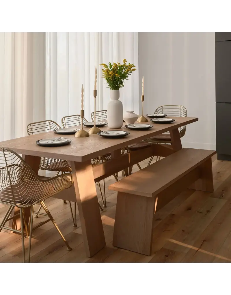 Renwil Ferris Set of 3 Taper Candle Holders – Gold Aluminum Candle Stands | Modern Centerpiece