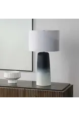 Renwil Monte Table Lamp – Matte Blue Gradient Ceramic | Modern Tranquil Lighting