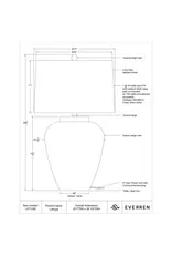 Renwil Lattuga Table Lamp by Renwil – Textured Beige Resin | Ivory Linen Drum Shade