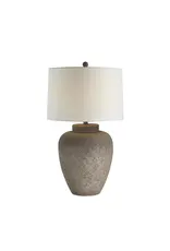 Renwil Lattuga Table Lamp by Renwil – Textured Beige Resin | Ivory Linen Drum Shade