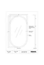 Renwil Puno Mirror by Renwil – Oval Pine Wood Wall Mirror | Scandinavian Modern Decor