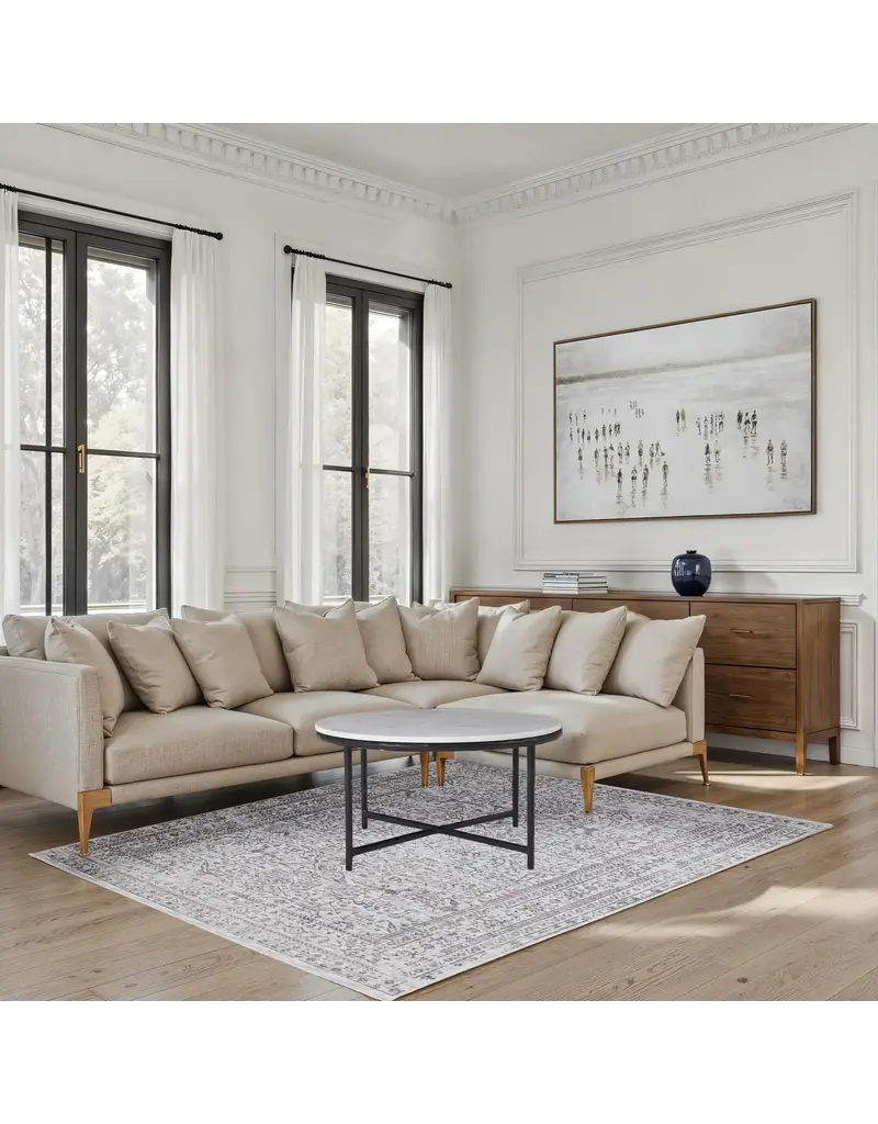 Renwil Blake Blue & Grey Patterned Area Rug by Renwil