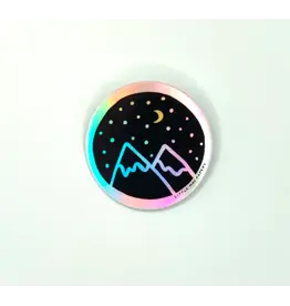 Little May Papery Holographic Mountains Vinyl Sticker | Little May Papery – De Ferrari Home