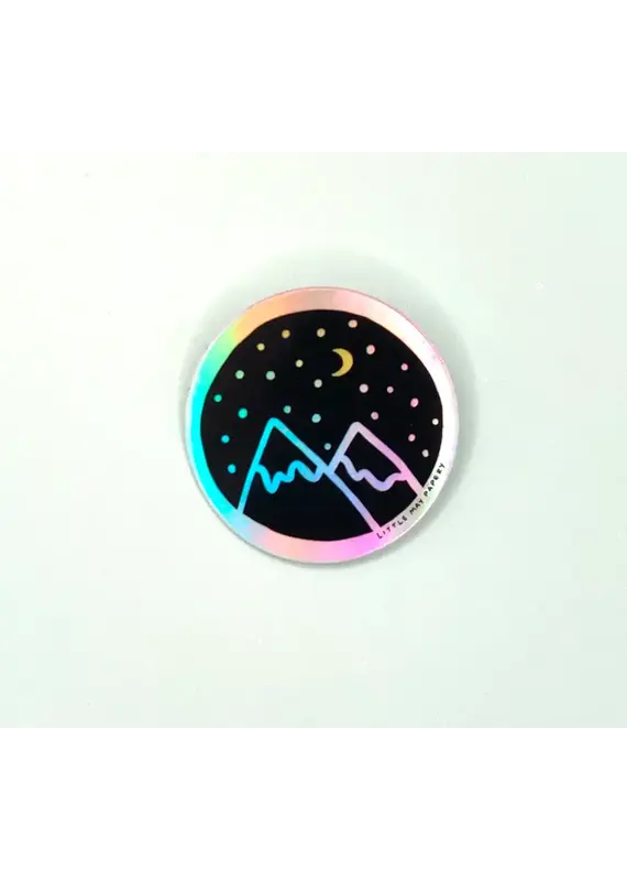 Little May Papery Holographic Mountains Vinyl Sticker | Little May Papery – De Ferrari Home