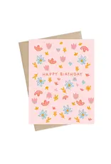 Little May Papery Pink Flowers Birthday Card | Little May Papery – De Ferrari Home