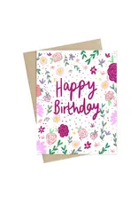 Little May Papery Spring Flowers Happy Birthday Card | Little May Papery – De Ferrari Home