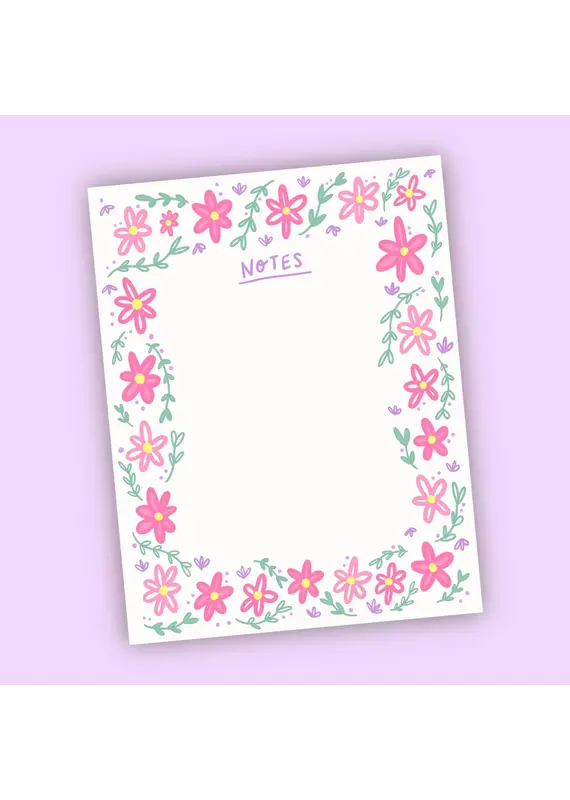 Little May Papery Pink Floral Notepad | Little May Papery – De Ferrari Home