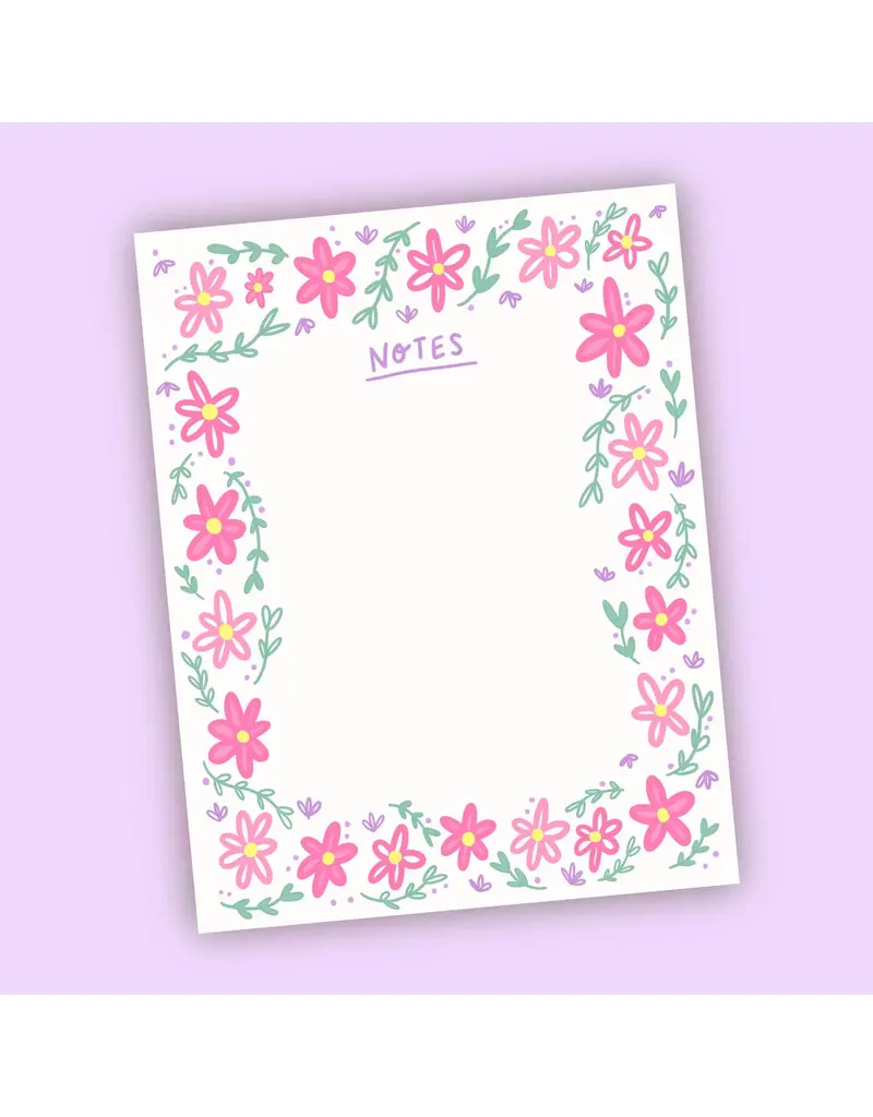 Little May Papery Pink Floral Notepad | Little May Papery – De Ferrari Home