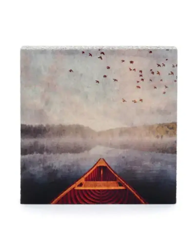Cedar Mountain Canoe Art Block Mini by Cedar Mountain Studios – Handcrafted Canadian Gift