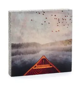 Cedar Mountain Canoe Art Block Mini by Cedar Mountain Studios – Handcrafted Canadian Gift