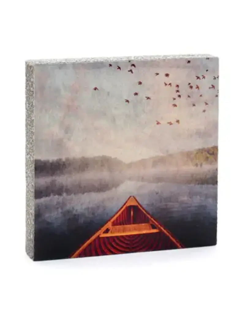 Cedar Mountain Canoe Art Block Mini by Cedar Mountain Studios – Handcrafted Canadian Gift