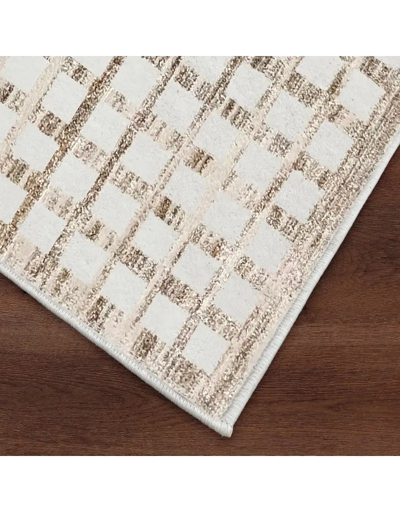 Renwil Aya Beige & Brown Geometric Area Rug by Renwil – Modern Comfort