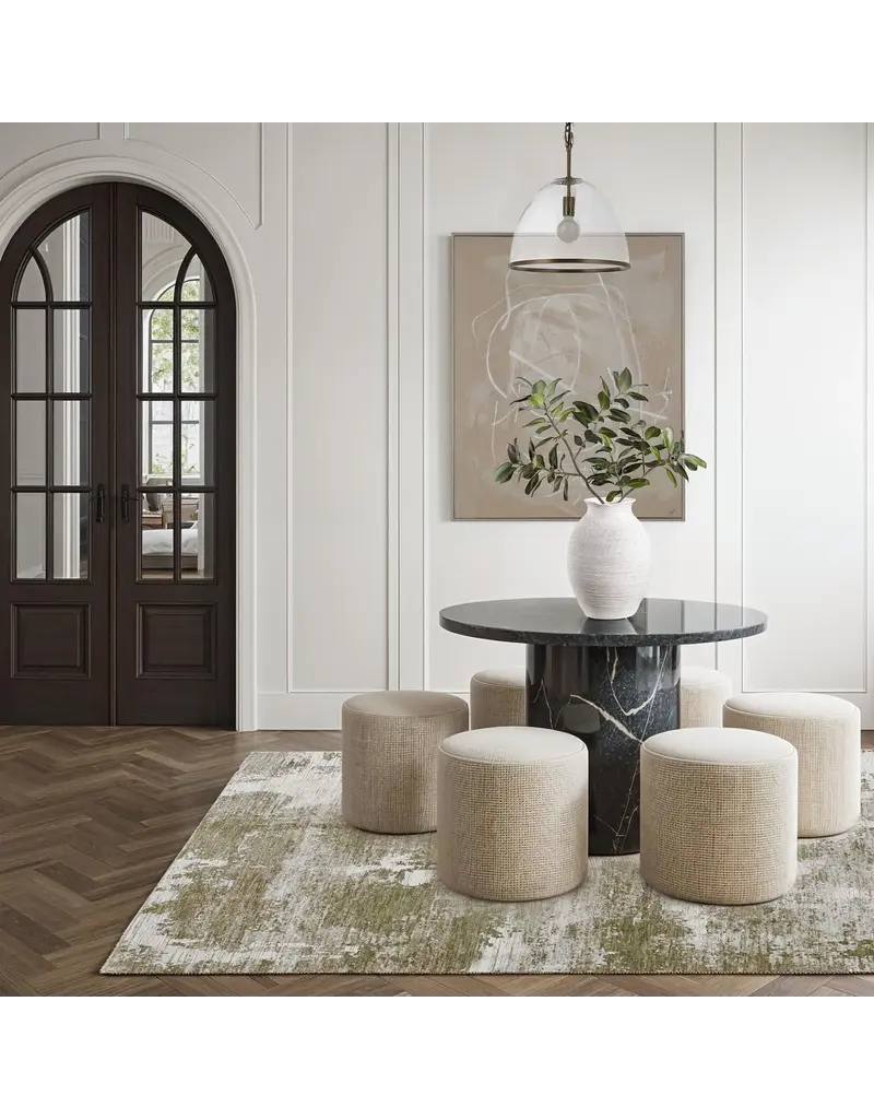 Renwil Blake Abstract Brushstroke Area Rug by Renwil – Green, Brown & Beige