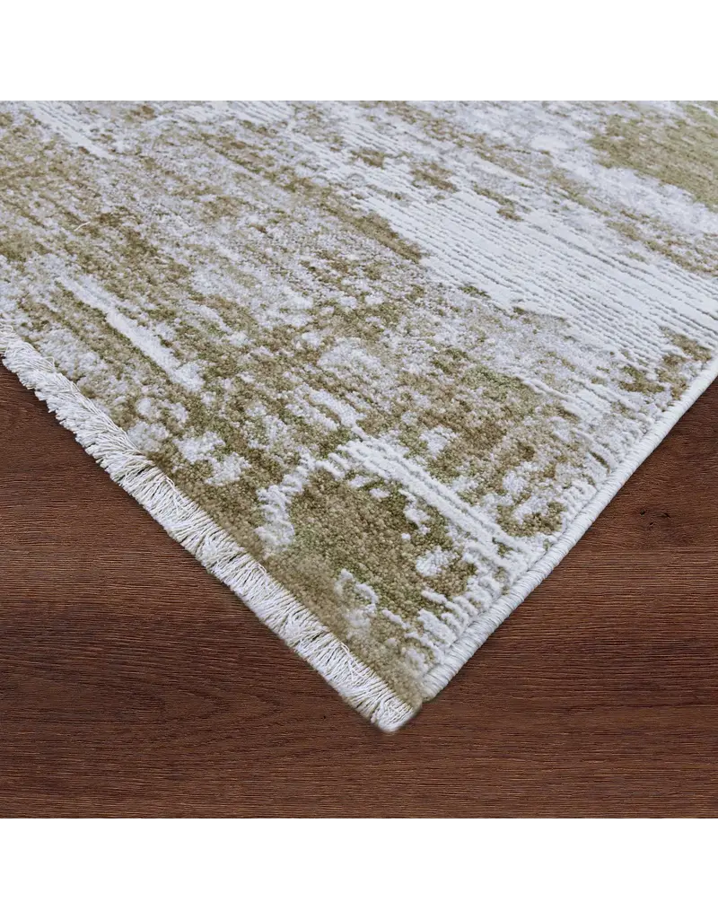 Renwil Blake Abstract Brushstroke Area Rug by Renwil – Green, Brown & Beige