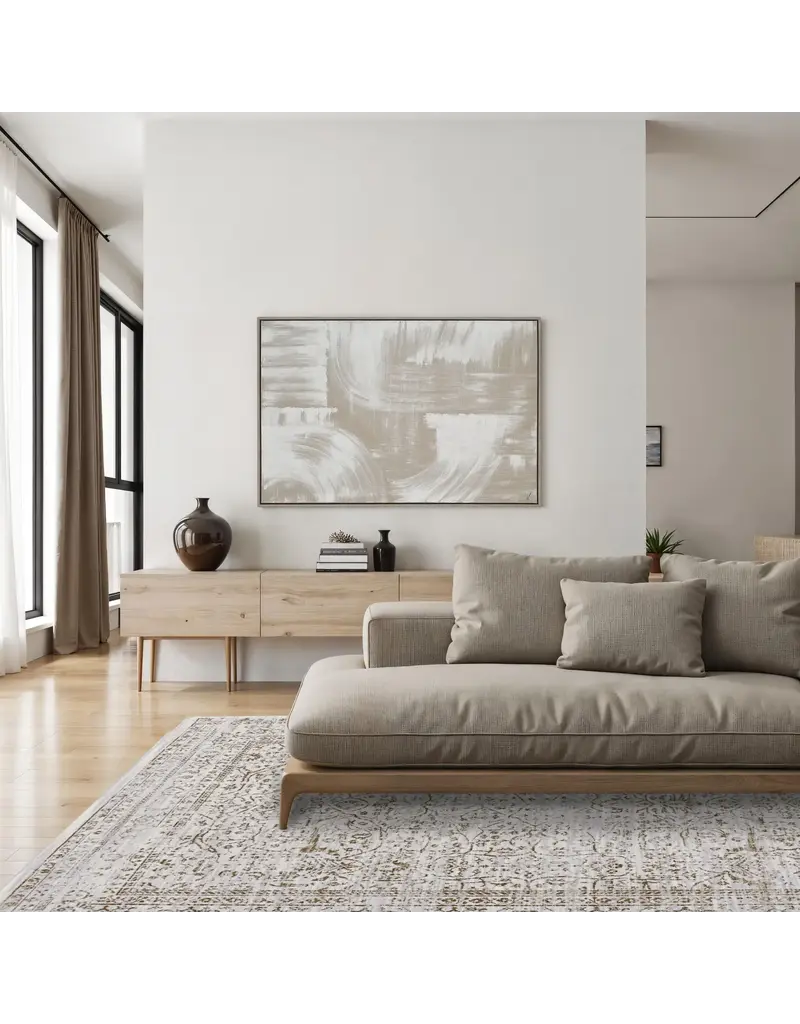 Renwil Blake Traditional Ornate Border Area Rug by Renwil – Beige & Brown