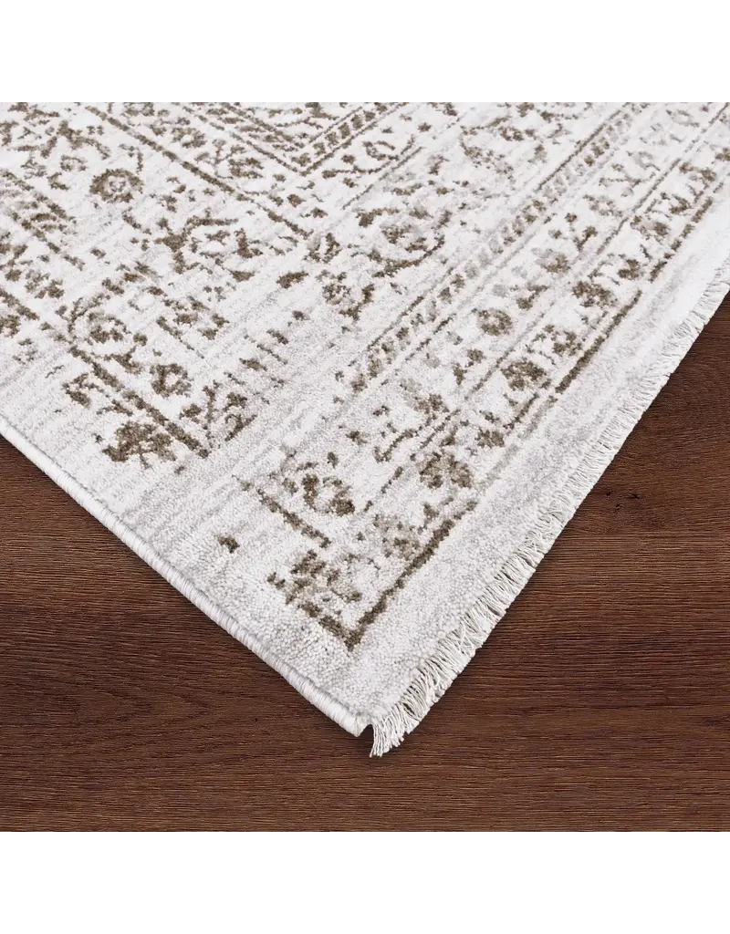 Renwil Blake Traditional Ornate Border Area Rug by Renwil – Beige & Brown