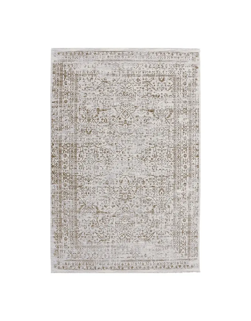 Renwil Blake Traditional Ornate Border Area Rug by Renwil – Beige & Brown