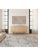 Renwil Aya Taupe & Creamy Mushroom Striated Area Rug by Renwil - Modern Neutral